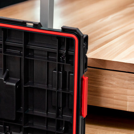 Qbrick System ONE Cart 2.0 Carrello 641 x 485 x 660 mm 52 l IP66 100 kg di portata impilabile con doppio manico telescopico in alluminio