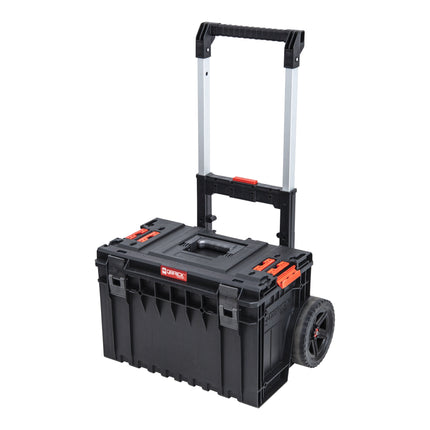 Qbrick System ONE Cart 2.0 Carrello 641 x 485 x 660 mm 52 l IP66 100 kg di portata impilabile con doppio manico telescopico in alluminio