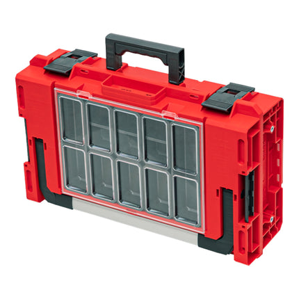 Qbrick System ONE 200 2.0 Expert RED ULTRA HD Custom tool case modular organiser 585 x 385 x 190 mm 15.4 l stackable IP66