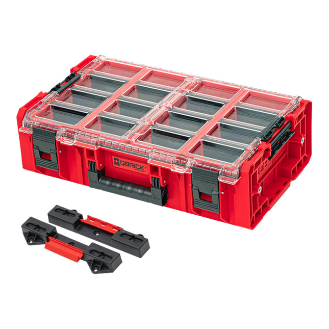 Qbrick System ONE Organizer 2XL 2.0 RED ULTRA HD Custom + adaptateur ONE Connect 582 x 387 x 172 mm 19,5 l empilable IP66