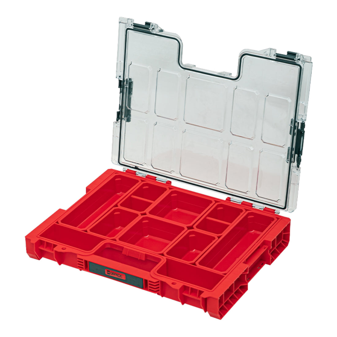 Qbrick System PRO Organizer 200 RED ULTRA HD stapelbar 450 x 358 x 79 mm 6 l IP54 mit 8 Inlays