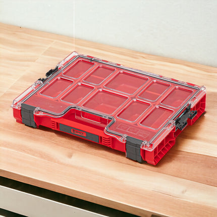 Qbrick System PRO Organizer 200 RED ULTRA HD impilabile 452 x 296 x 79 mm 6 L IP54 con 8 inserti