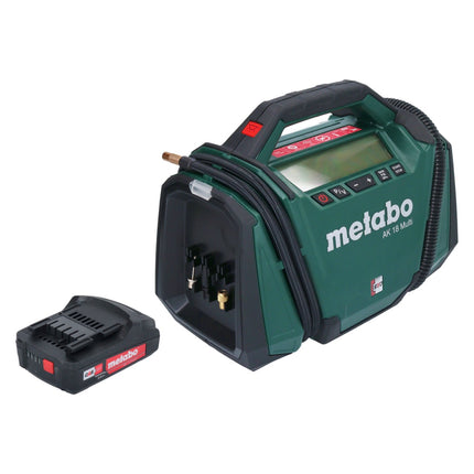 Metabo AK 18 Multi cordless compressor 18 V 11 bar + 1x rechargeable battery 2.0 Ah - without charger