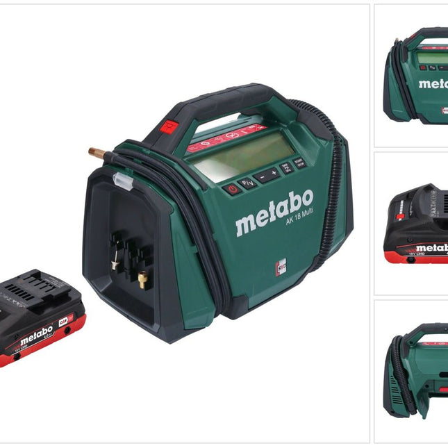 Metabo AK 18 Multi Akku Kompressor 18 V 11 bar + 1x Akku 4,0 Ah - ohne Ladegerät