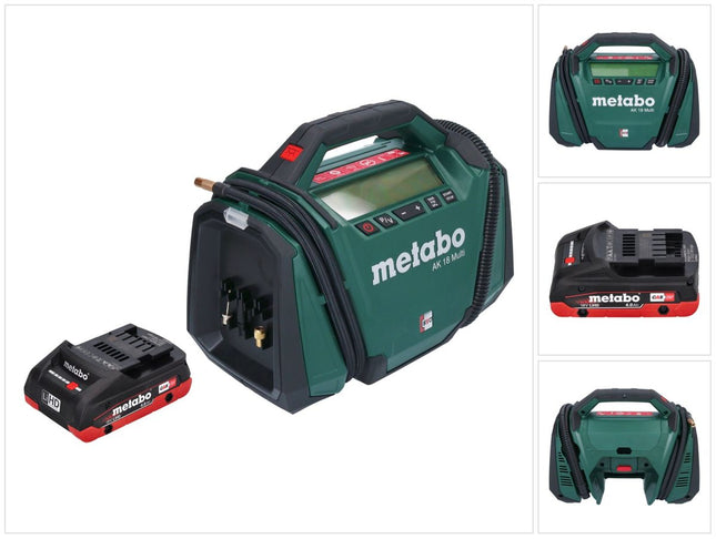 Metabo AK 18 Multi Compresor sin cable 18 V 11 bar + 1x batería 4,0 Ah - sin cargador