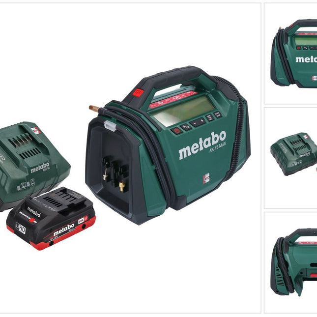 Metabo AK 18 Multi cordless compressor 18 V 11 bar + 1x battery 4.0 Ah + charger