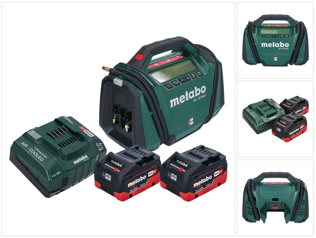 Metabo AK 18 Multi compresor sin cable 18 V 11 bar + 2x batería recargable 5,5 Ah + cargador