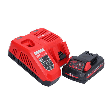 Milwaukee M18 ONEFPRT-301X nitownica akumulatorowa 18 V 20 kN bezszczotkowa + 1x akumulator 3,0 Ah + ładowarka + pudełko HD