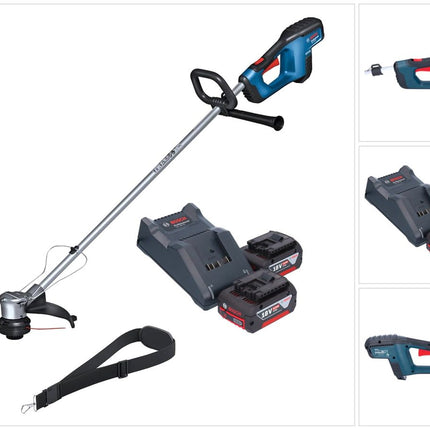 Bosch GRT 18V-33 Taille-bordures professionnel sans fil 18 V 330 mm sans balais + 2x batterie 4,0 Ah + chargeur