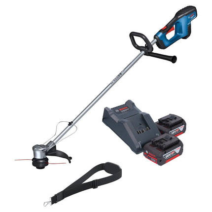 Bosch GRT 18V-33 Taille-bordures professionnel sans fil 18 V 330 mm sans balais + 2x batterie 4,0 Ah + chargeur