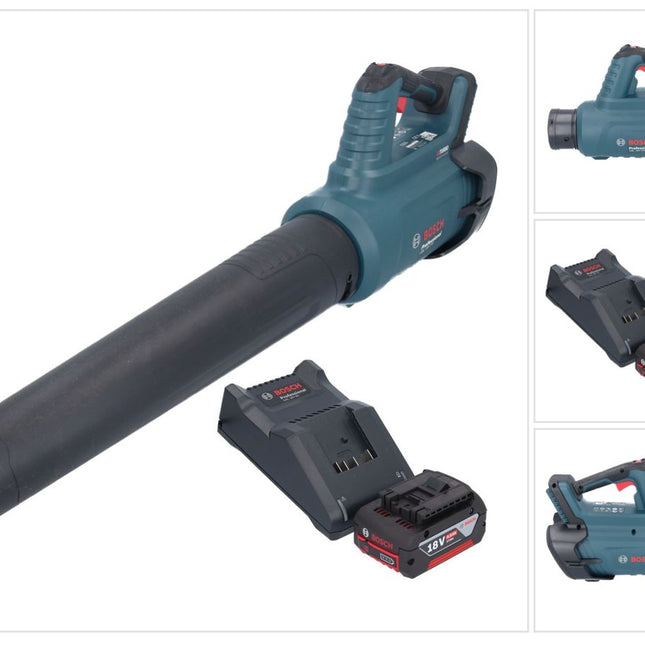 Bosch GBL 18V-750 Profesjonalna dmuchawa akumulatorowa 18 V BITURBO Brushless + 1x akumulator 4,0 Ah + ładowarka