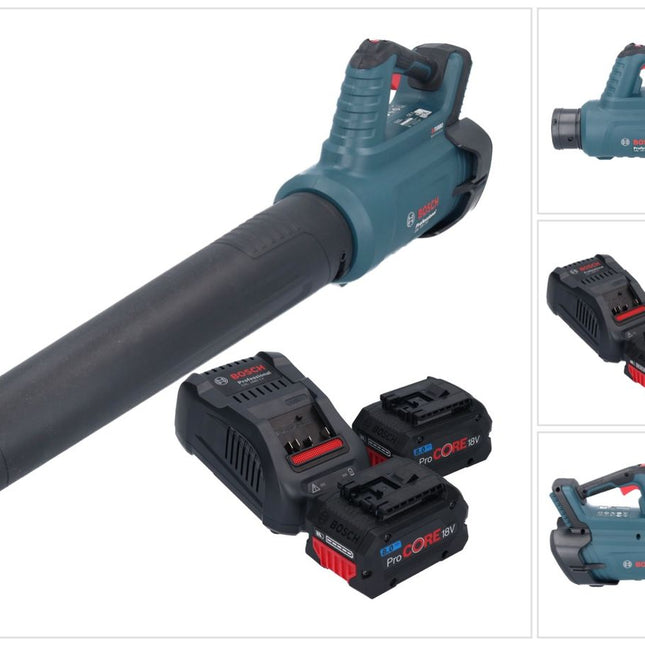 Bosch GBL 18V-750 Professional Souffleur sans fil 18 V BITURBO Brushless + 2x batterie ProCORE 8,0 Ah + chargeur
