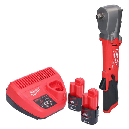 Milwaukee M12 FRAIWF12-202 akumulatorowy klucz udarowy 12 V 1/2" 270 Nm bezszczotkowy + 2x akumulator 2,0 Ah + ładowarka