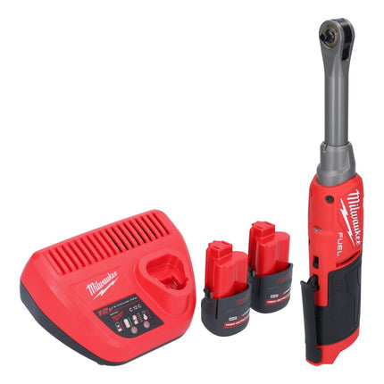 Milwaukee M12 FHIR14LR-252 Llave de carraca de alta velocidad con batería 12 V 47 Nm 1/4" sin escobillas + 2 baterías de 2,5 Ah + cargador