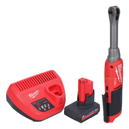 Milwaukee M12 FHIR14LR-501 Llave de carraca de alta velocidad con batería 12 V 47 Nm 1/4" sin escobillas + 1 batería 5,0 Ah + cargador