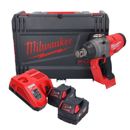 Milwaukee M18 ONEFHIWF1-402X Akumulatorowy klucz udarowy 18 V 2033 Nm 1″ bezszczotkowy + 2x akumulator 4,0 Ah + ładowarka + pudełko HD