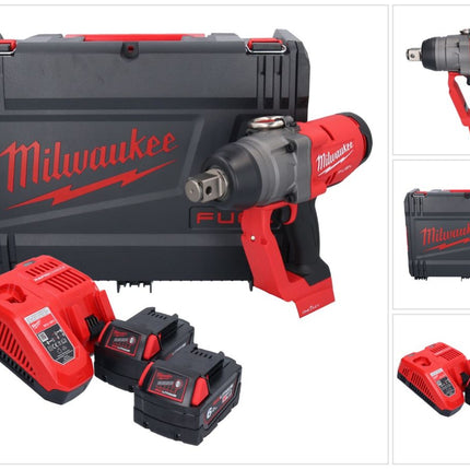 Milwaukee M18 ONEFHIWF1-602X Akku Schlagschrauber 18 V 2033 Nm 1″ Brushless + 2x Akku 6,0 Ah + Ladegerät + HD Box