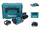 Makita DBO 381 M1JU 18 V 93 x 185 mm Levigatrice vibrante a batteria senza spazzole + 1x batteria 4,0 Ah + Makpac - senza caricabatterie