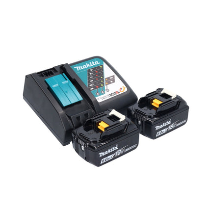 Makita DBO 381 RGJU Akumulatorowa szlifierka oscylacyjna 18 V 93 x 185 mm bezszczotkowa + 2x akumulator 6,0 Ah + ładowarka + Makpac