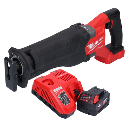 Sierra sable a batería Milwaukee M18 FSZ-401 18 V sin escobillas + 1x batería 4,0 Ah + cargador