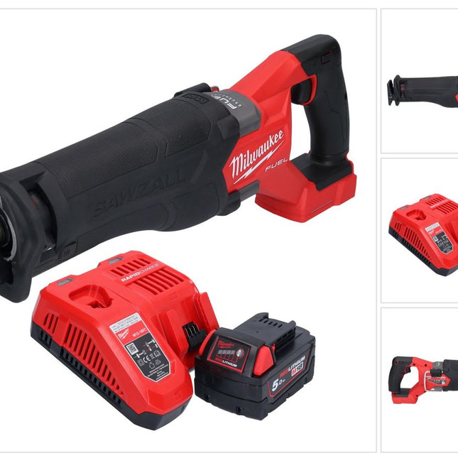Milwaukee M18 FSZ-501 sega alternativa a batteria 18 V brushless + 1x batteria 5,0 Ah + caricatore