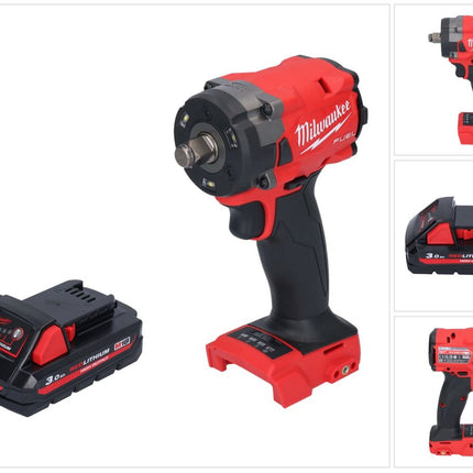 Milwaukee M18 FIW2F12-301 Akku Schlagschrauber 18 V 339 Nm 1/2" Brushless + 1x Akku 3,0 Ah - ohne Ladegerät