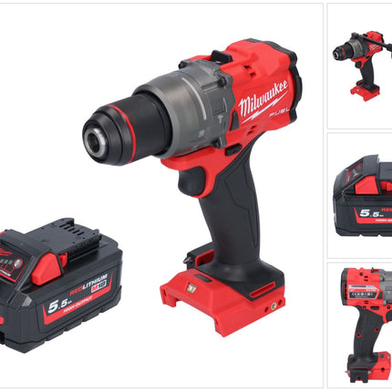 Milwaukee M18 FPD3-551 taladro de percusión sin cable 18 V 158 Nm sin escobillas + 1x batería recargable 5,5 Ah - sin cargador