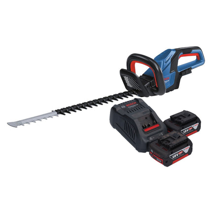 Bosch GHE 18V-60 Professional Taille-haies sans fil 18 V 60 cm Brushless + 2x batterie 5,0 Ah + chargeur