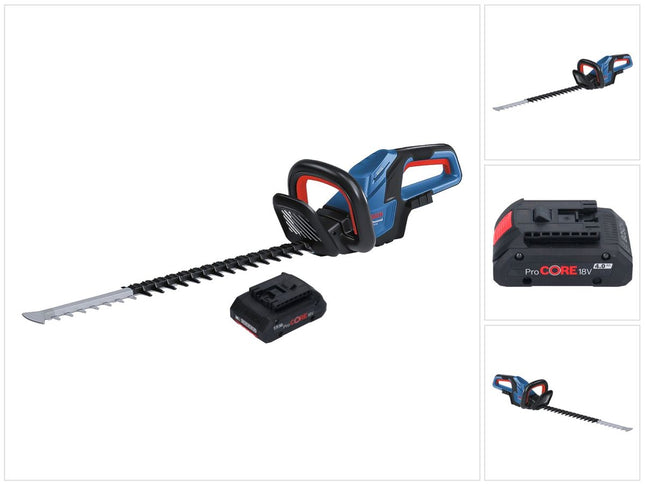 Bosch GHE 18V-60 Cortasetos profesional sin cable 18 V 60 cm sin escobillas + 1x batería ProCORE 4,0 Ah - sin cargador