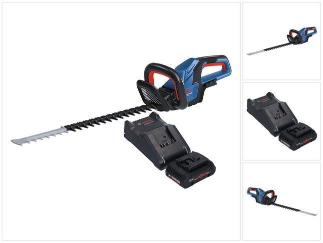 Bosch GHE 18V-60 Cortasetos profesional sin cable 18 V 60 cm sin escobillas + 1x batería ProCORE 4,0 Ah + cargador