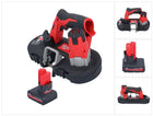 Sierra de cinta sin cable Milwaukee M12 BS-501 12 V 41 x 41 mm + 1x batería 5.0 Ah - sin cargador