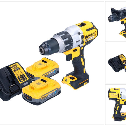 DeWalt DCD 996 H2 cordless impact drill 18 V 95 Nm brushless + 2x Powerstack battery 5.0 Ah + charger