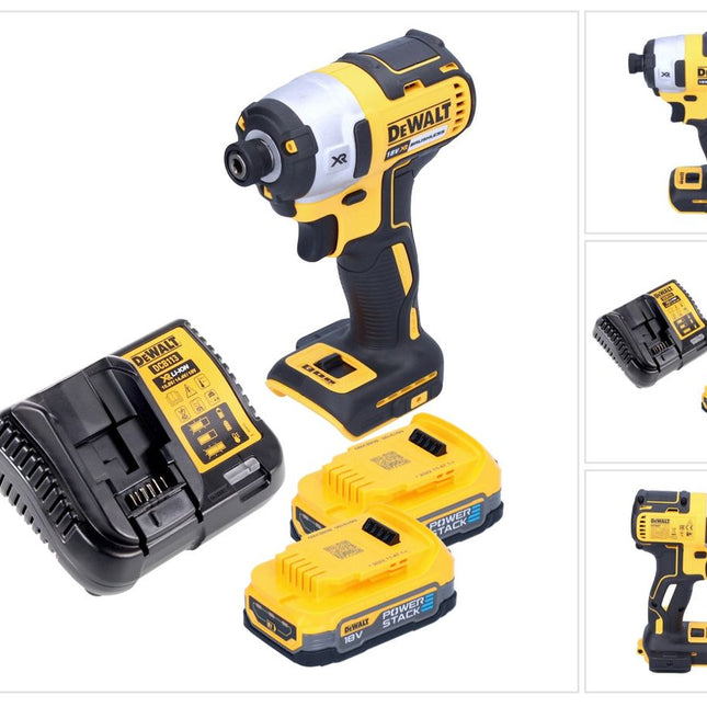 DeWalt DCF 887 E2 Clé à choc sans fil 18 V 205 Nm 1/4'' Brushless + 2x batterie 1,7 Ah + chargeur