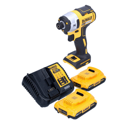 DeWalt DCF 887 D2 Clé à choc sans fil 18 V 205 Nm 1/4'' Brushless + 2x batterie 2,0 Ah + chargeur