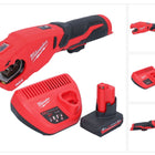 Milwaukee M12 PCSS-501 Akku Edelstahl Rohrabschneider 12 V 12 - 28 mm + 1x Akku 5,0 Ah + Ladegerät