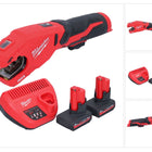 Milwaukee M12 PCSS-502 Coupe-tubes inox sans fil 12 V 12 - 28 mm + 2x batterie 5,0 Ah + chargeur