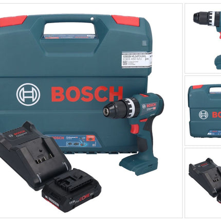 Bosch GSB 18V-45 Profesjonalna akumulatorowa wiertarko-wkrętarka udarowa 18 V 45 Nm bezszczotkowa + 1x akumulator ProCORE 4,0 Ah + ładowarka + walizka L