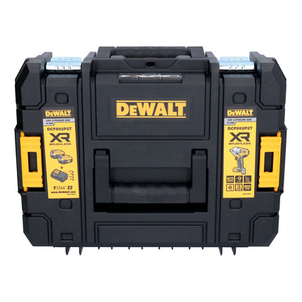 Clé à chocs sans fil DeWalt DCF 892 D1T 18 V 813 Nm 1/2" sans balais + 1 batterie 2,0 Ah + chargeur + TSTAK