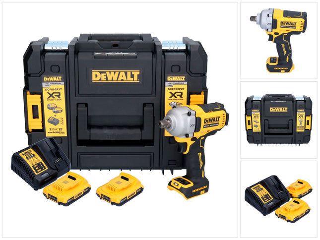 DeWalt DCF 892 D2T Akku Schlagschrauber 18 V 813 Nm 1 2 Brushless 2x Akku 2 0 Ah Ladegeraet TSTAK 0 - toolbrothers