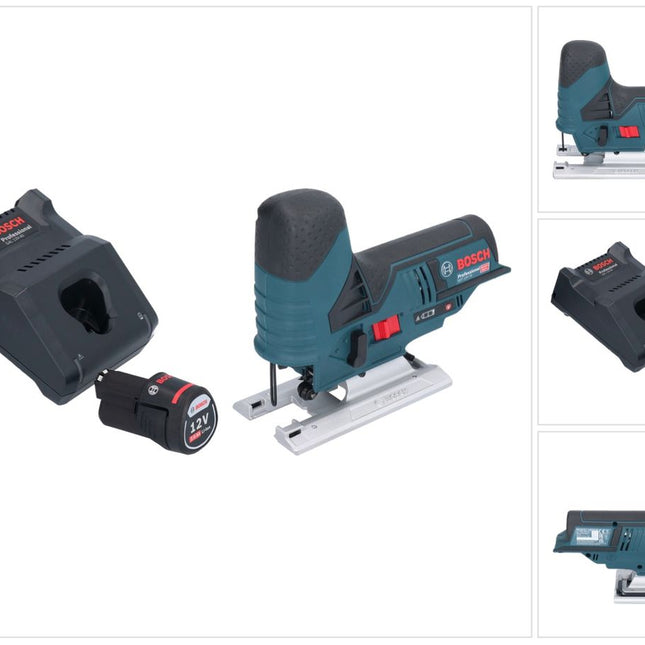 Bosch GST 12V-70 Professional Akku Stichsäge 12 V 70 mm + 1x Akku 2,0 Ah + Ladegerät