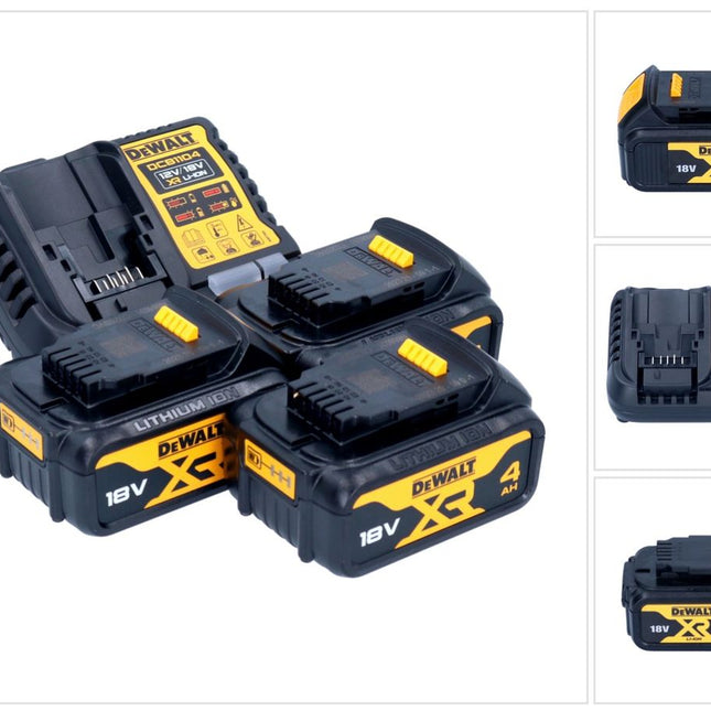 Zestaw startowy akumulatorów DeWalt DCB 1104 M3 12 V / 18 V 3x akumulator 4,0 Ah + ładowarka DCB 1104