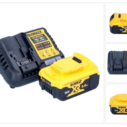 DeWalt DCB 1104 P1 Set di avviamento batteria 12 V / 18 V 1x batteria 5,0 Ah + caricatore DCB 1104