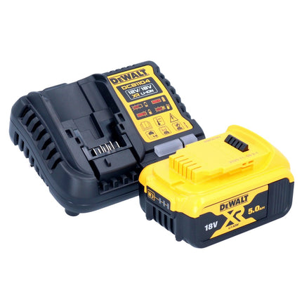 DeWalt DCB 1104 P1 Set di avviamento batteria 12 V / 18 V 1x batteria 5,0 Ah + caricatore DCB 1104