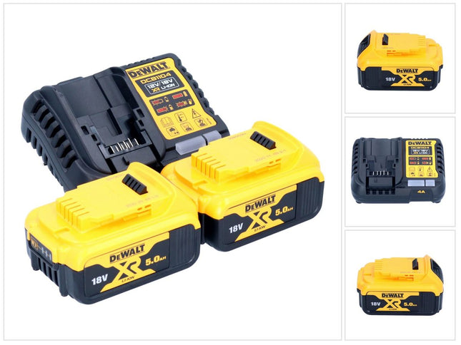 DeWalt DCB 1104 P2 Juego de batería de arranque 12 V / 18 V 2x batería 5,0 Ah + cargador DCB 1104