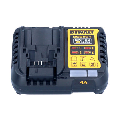 DeWalt DCB 1104 H4 Set de batería de arranque 12 V / 18 V 4x batería Powerstack 5,0 Ah + cargador DCB 1104