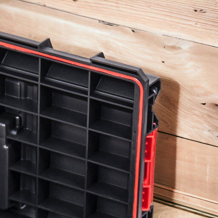 Toolbrothers RHINO Maletín de herramientas Slim ECO Basic Long Edition 22 l IP54 + bandeja de herramientas