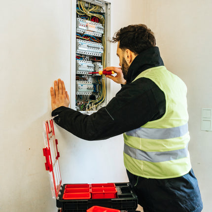 Toolbrothers RHINO XXL Organizer ECO altura M+ cajas 4 l IP66 con cajas extraíbles