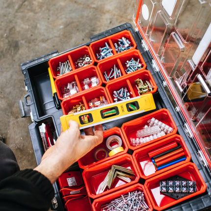 Toolbrothers RHINO XXL Organizer ECO Altura L Cajas 6 l IP66 con cajas extraíbles