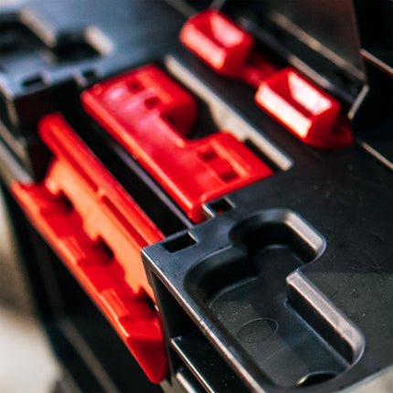 Toolbrothers RHINO XXL maletín de herramientas ECO Vario+ altura M 15,4 l IP66 con separadores extraíbles