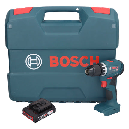 Bosch GSR 18V-45 Taladro atornillador inalámbrico profesional 18 V 45 Nm sin escobillas + 1x batería 2,0 Ah + estuche L - sin cargador